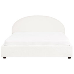 Beliani Ottoman Bed Boucle Vaucluse 180 X 200 Cm (Eu Super King) Off-White - thumbnail 7