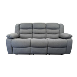 Furnishings For Less UK Manhattan Grey 3 Seater Fabric Reclining Sofa Recliner - thumbnail 6