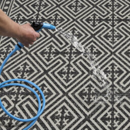 Homeart Outdoor Rugs Easy Cleaning Area Rugs For Balcony,garden,picnic,uv Weather Resistant  Anthracite Cream 80 X 150 Cm - thumbnail 4