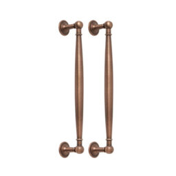 Homestylestore 650 X 750mm Pastel Green Wall Mounted Mirrored Door Bathroom Cabinet And Aged Bronze T Bar Handles - thumbnail 2