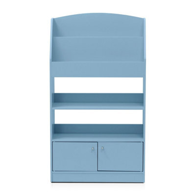 Walplus Kidkanac Magazine/bookshelf With Toy Storage Cabinet, Light Blue - image 1