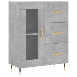 Berkfield Highboard Concrete Grey 69.5X34X180 Cm Engineered Wood - thumbnail 7