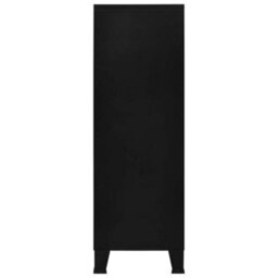 Berkfield Industrial Storage Chest Black 75X40X120 Cm Steel - thumbnail 5