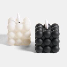 Ohs Set Of 2 Bubble Flameless Led Candles Decorative Lights Party Home - thumbnail 4