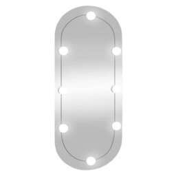 Walplus Wall Mirror With Led Lights 35X80 Cm Glass Oval - thumbnail 2