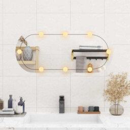 Walplus Wall Mirror With Led Lights 35X80 Cm Glass Oval - thumbnail 3