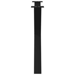 Berkfield Dining Table Legs X-Shaped 2 Pcs Black 90X(72-73) Cm Steel - thumbnail 6