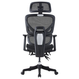 Living And Home Height Adjustable Swivel Black Mesh Fabric Office Chair With Casters - thumbnail 4