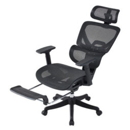 Living And Home Height Adjustable Swivel Black Mesh Fabric Office Chair With Casters - thumbnail 2
