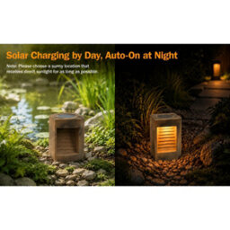 Gwsolar Solar Garden Lantern Ceramic Path Lamp, Warm White Led With Spare Light Head, Ip44 For Patio Walkway Yard Decking - thumbnail 9