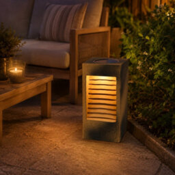 Gwsolar Solar Garden Lantern Ceramic Path Lamp, Warm White Led With Spare Light Head, Ip44 For Patio Walkway Yard Decking - thumbnail 4