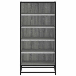 Berkfield Shoe Rack Grey Sonoma 48X38X97.5 Cm Engineered Wood - thumbnail 4