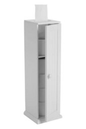 Orsina Toilet Paper Holder Cabinet,compact Bathroom Storage For Toilet Paper,modern White Wooden Tissue Cabinet - thumbnail 3