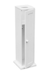 Orsina Toilet Paper Holder Cabinet,compact Bathroom Storage For Toilet Paper,modern White Wooden Tissue Cabinet - thumbnail 1