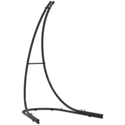 Matteo Heavy-Duty Black Metal Hammock Chair Stand - Extra Large Base, 150Kg Capacity For Indoor & Outdoor Swing Chairs - thumbnail 1