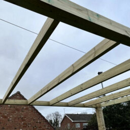 "NLC(DRIFFIELD)LIMITED Nlc Wooden Box Pergola 3M X 2.4M (9'10"" X 7'10"") With Tanalised Timber" - thumbnail 8