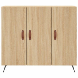 Berkfield Sideboard Sonoma Oak 90X34X80 Cm Engineered Wood - thumbnail 6