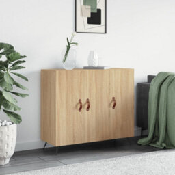 Berkfield Sideboard Sonoma Oak 90X34X80 Cm Engineered Wood - thumbnail 1