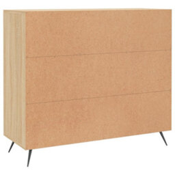 Berkfield Sideboard Sonoma Oak 90X34X80 Cm Engineered Wood - thumbnail 8