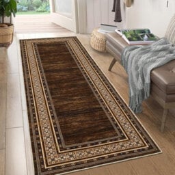 London Boutique Machine Washable Area Rug, Pearl Velvet Polyester Low Pile Non Shedding Collapsible Floor Mat, 120 X 170Cm