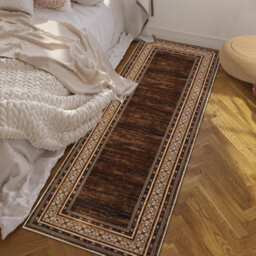 London Boutique Machine Washable Area Rug, Pearl Velvet Polyester Low Pile Non Shedding Collapsible Floor Mat, 120 X 170Cm - thumbnail 2
