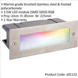 Outdoor Ip44 Smart Rgb Brick Light - 3.5W Rgb Led - Marine Grade Stainless Steel - thumbnail 2
