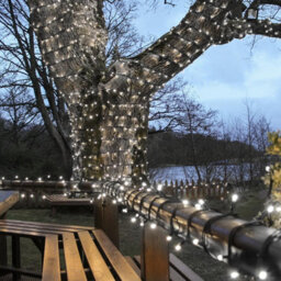 Festive Lights - Connectpro 5M White Outdoor Ip65 Connectable Led Christmas Fairy String Lights - With Plug - thumbnail 1