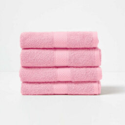 Homescapes Turkish Cotton Pink Hand Towel - thumbnail 2