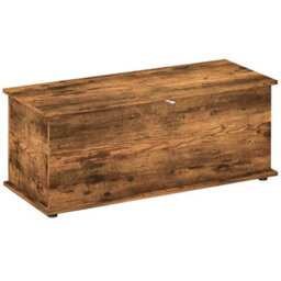 Wyld Haus Nomo Malu Rustic Brown Storage Trunk With Flip-Top Lid And Safety Hinges, 113L, 100W X 40D X 40Hcm - thumbnail 2
