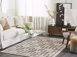 Beliani Rug Turhal Beige 160 X 230 Cm Cotton - thumbnail 2