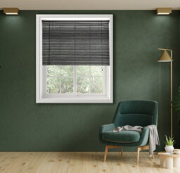 Lister Cartwright 25mm Pvc Venetian Blinds Windows Easy Fit Child Safety Included (Dark Grey, 180 Cm Width X 160 Cm Drop) - thumbnail 4