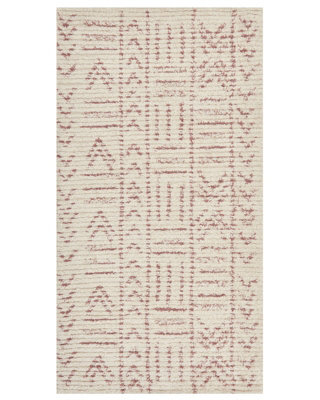 Beliani Beige Cotton Rug 80 X 150 Cm - Hand-Tufted Geometric Flatweave For Living Room - image 1