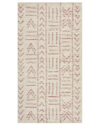 Beliani Beige Cotton Rug 80 X 150 Cm - Hand-Tufted Geometric Flatweave For Living Room - thumbnail 1