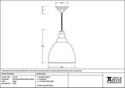 From the Anvil Hammered Nickel Brindley Pendant In Dingle - thumbnail 2