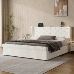 Matteo Modern Wooden Bed Frame - Natural Finish - Easy Home Assembly For Uk Diy - thumbnail 3