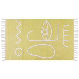 Beliani Outdoor Rug Yavu Yellow 80 X 150 Cm - thumbnail 1