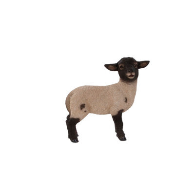 Terrastyle White, Black Resin Lamb Garden Ornament (H)27.2Cm (W)15Cm