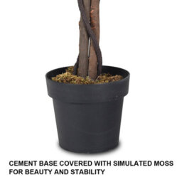 Costway 180Cm Realistic Artificial Wistera Flower Tree Fake Greenery Plants Potted Plant - thumbnail 7