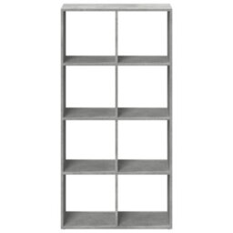 Vidaxl Room Divider Bookcase Concrete Grey 69.5X29X137.5 Cm Engineered Wood - thumbnail 5