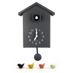 Walplus Cuckoo Clock With Four Working Bird And Pendulum - Elegant Bird Clock For Wall Decor, Classic Cookoo Clock - 25Cm X 20Cm