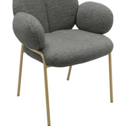 Dorel Dining Chair Set Of 2 In Teddy Fabric Dark Grey - thumbnail 6