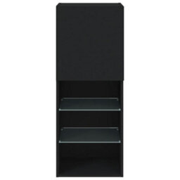 Berkfield Durable Tv Cabinet With Led Lights Black 40.5X30X102 Cm - thumbnail 9