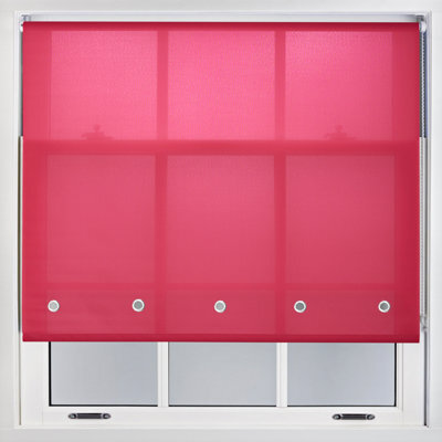 Furnished Daylight Roller Blind With Round Eyelets - Fuchsia Trimmable, 45Cm X 210Cm - image 1