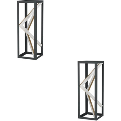 Loops 2 Pack Stylish Modern Black And Gold Table Lamp For Indoor Home Décor - image 1