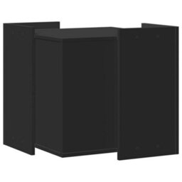 Walplus Black Cat Litter Box Enclosure 53X53X51 Cm Engineered Wood - thumbnail 6
