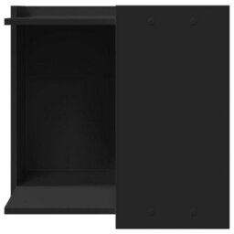 Walplus Black Cat Litter Box Enclosure 53X53X51 Cm Engineered Wood - thumbnail 4