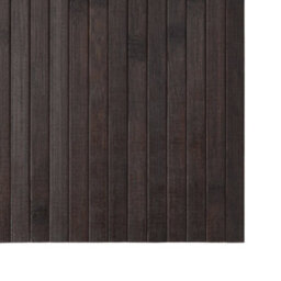 Berkfield Rug Rectangular Dark Brown 100X500 Cm Bamboo - thumbnail 6