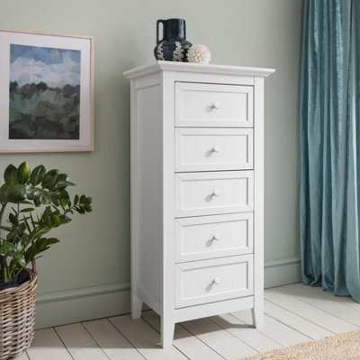 Nöa & Nani Noa & Nani Chest Of Drawers 5 Drawer Tall In Classic White Torsby - image 1