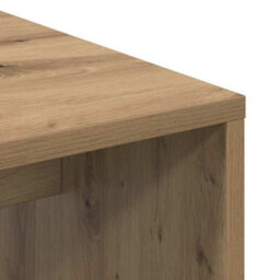 Berkfield Artisan Oak Writing Desk Artisan Oak Mdf With Oak Veneer Medium - thumbnail 7