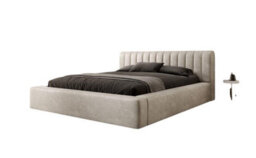 Stratus Interiors Low Headboard Mini Ambassador Bed Frame - Panel Style, Compact & Stylish  - Gas Lift Storage - Double - thumbnail 1
